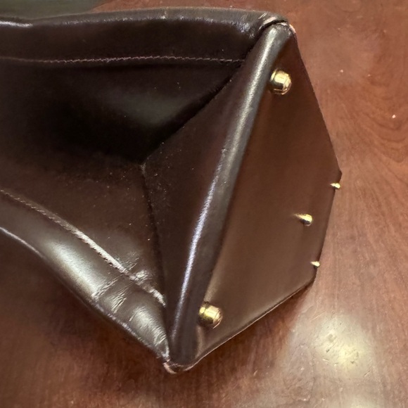 Gorgeous Vintage Gucci Chocolate Brown Leather Tote 🤎 - Picture 13 of 15